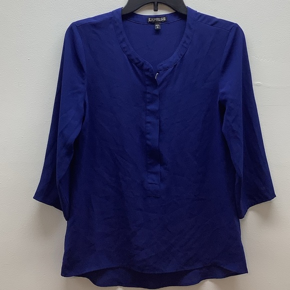 Express Size Small Women's Deep Blue Blouse. Preloved - Picture 1 of 7